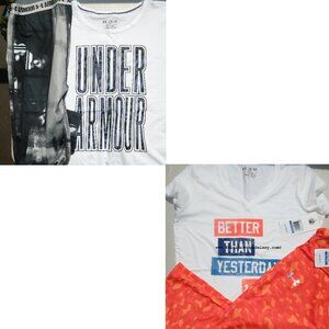 Under Armour Girls XL - Extra Large Cropped Capri Leggings & Short Sleeve Tops